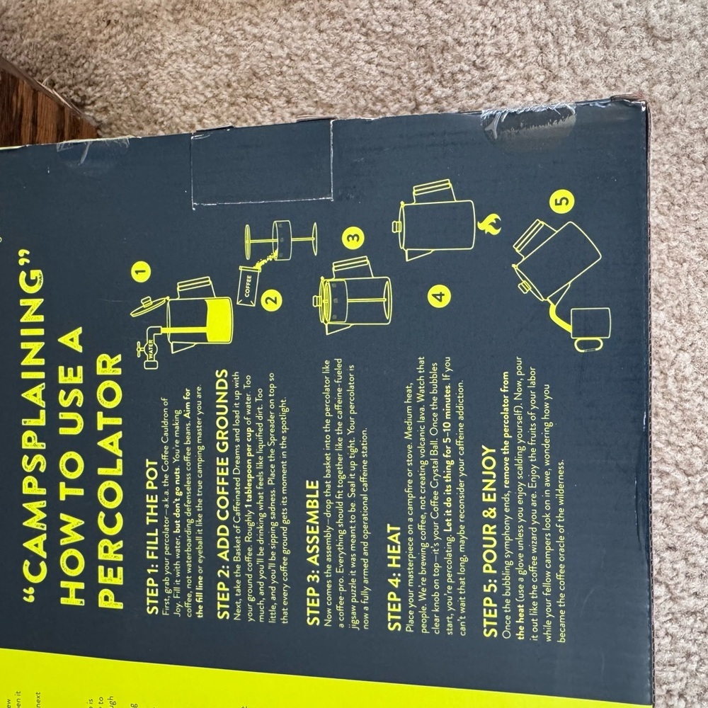 AlpineMountain Gear 5-piece Stainless Steel Coffee Set Stovetop Or Campfire - Picture 7 of 10